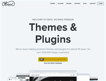 Tablet Screenshot of oboxthemes.com